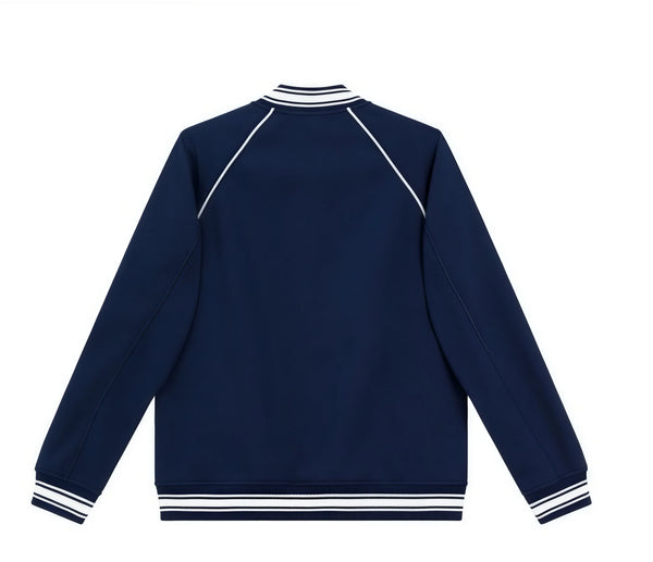 Fashionable retro trendy cotton  baseball jacket  with shoulder sleeves causal couple style  loose and versatile