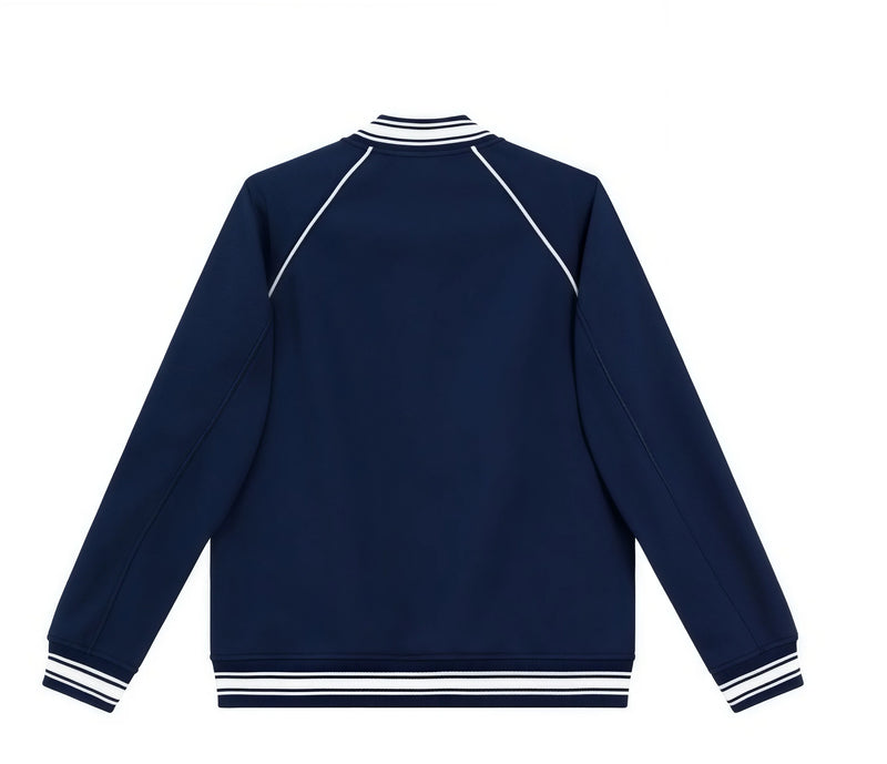 Fashionable retro trendy cotton  baseball jacket  with shoulder sleeves causal couple style  loose and versatile
