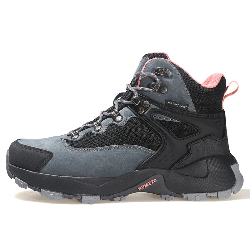 HUMTTO Hiking Shoes for Women Waterproof Sports Climbing Trekking Woman Boots New Luxury Designer Winter Outdoor Womens Sneakers