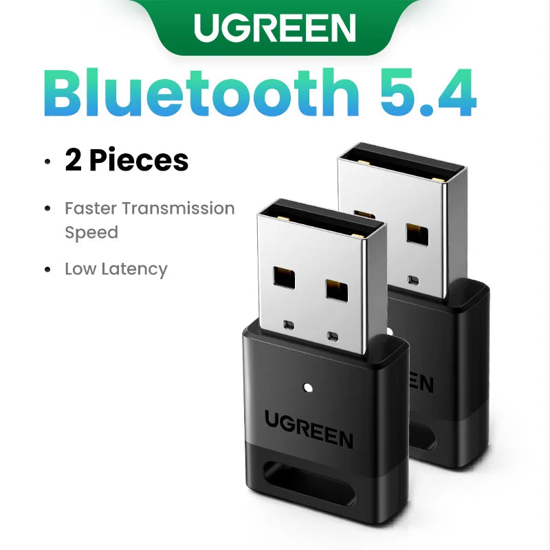 UGREEN USB Bluetooth 5.3 5.4 Adapter 120M Dongle for PC Wireless Mouse Keyboard Music Audio Receiver Transmitter Bluetooth