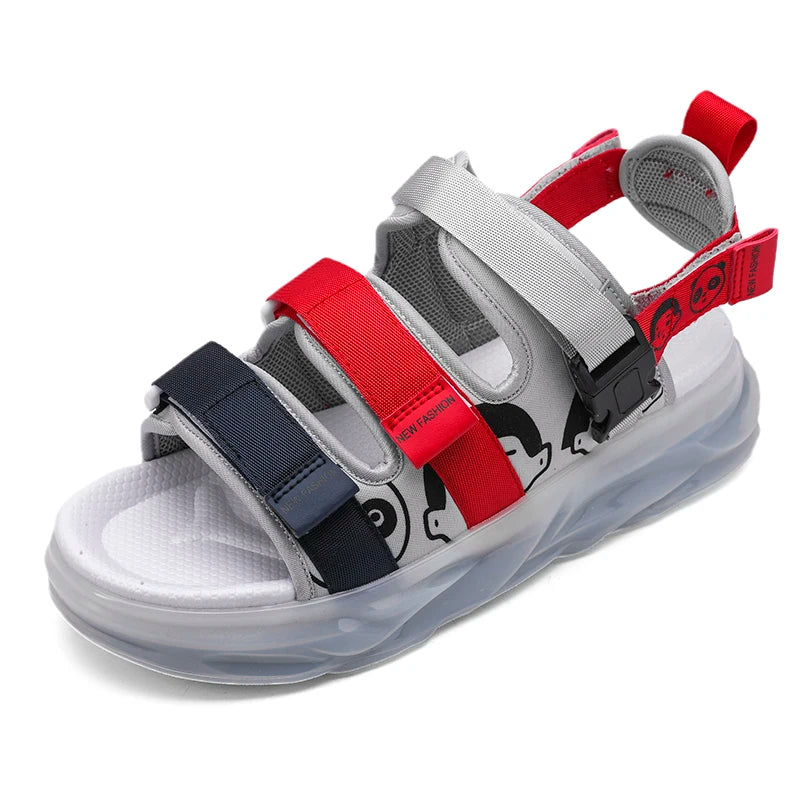 Men's casual sandals summer new soft-sole anti-slip comfortable outdoor walking sandals thick-sole driving fashion Joker Sandals