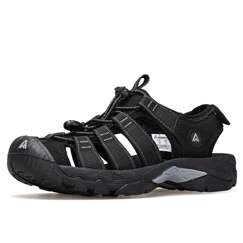 HUMTTO New Summer Hiking Shoes for Men Breathable Mens Sandals Outdoor Water Beach Sandals Camping Fishing Climbing Sneakers Man