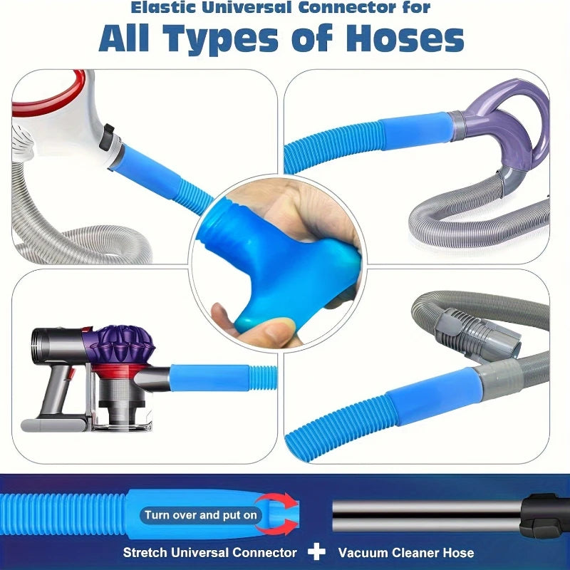 1pc Dryer Vent Cleaner Hose with Elastic Connector Flexible Laundry Vent Cleaning Hose, Cleaning tube suitable for narrow spaces
