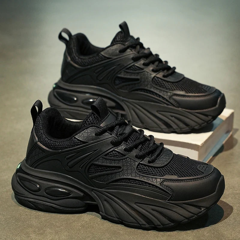 Men's Light Breathable Casual Sports Shoes Four Seasons New Soft Sole Anti-Slip Fashion Outdoor Running Shoes Students Sneakers
