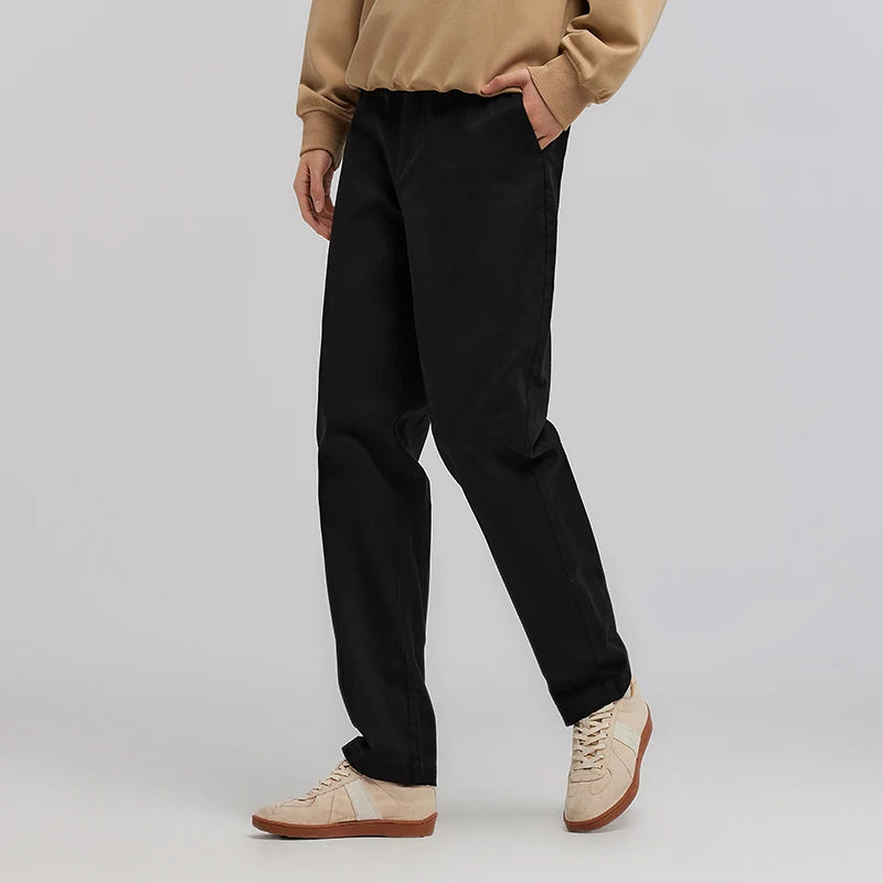 Semir Versatile Pants Men 2026 Spring Solid Color Tapered Casual Comfortable Daily Wear Stylish Long Trousers