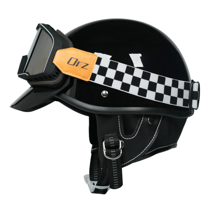 Retro vintage motorcycle helmet scooter half helmet cruiser prince motorcycle helmet