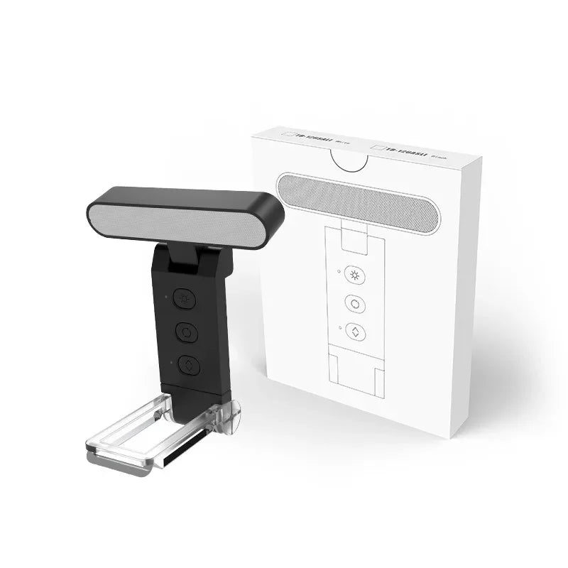Rechargeable Book Light LED Reading Clip Lamp Dimmable Portable Eye Protect Night Light Bedroom Book Reading Travel Pocket Lamp