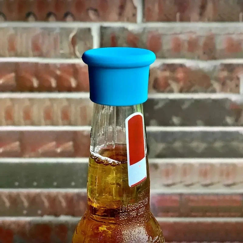 Silicone Wine Stopper Reusable Leak-Proof Cap, Universal Fit for Xmas Bday NYE Gift