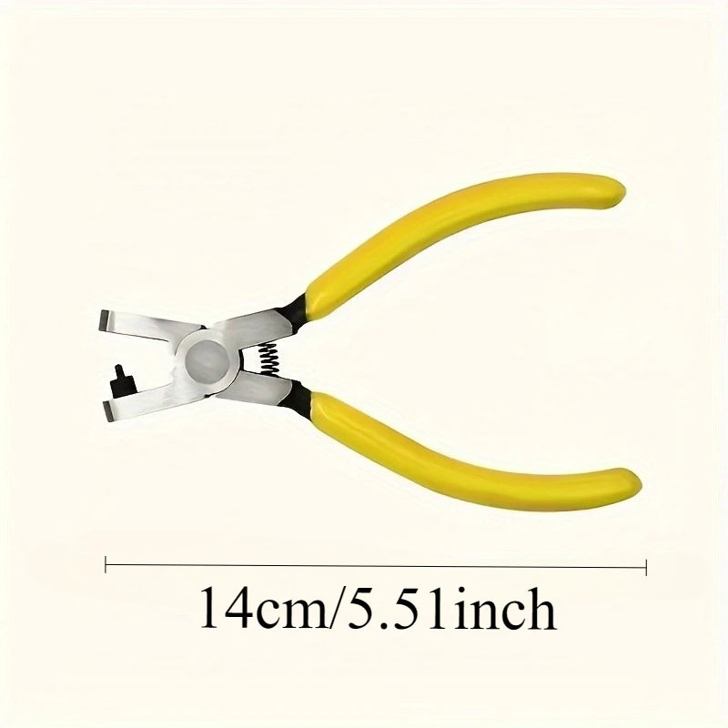 Precision 2mm Hole Punch Pliers - Durable Carbon Steel, Ideal for Watches, Belts, Shoelaces & Sandals - Leather punching pliers