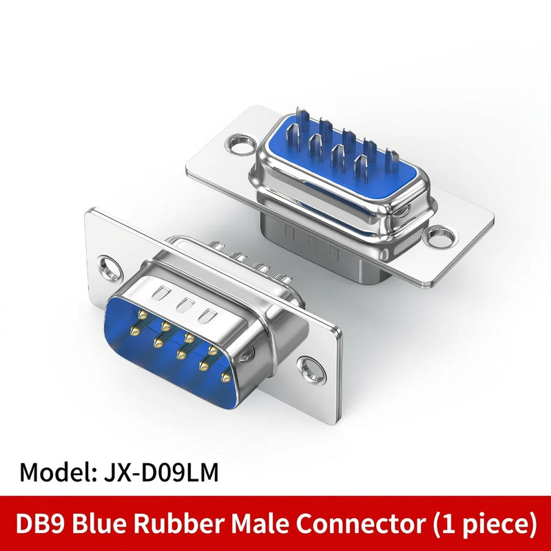 DIVEDEER DB9 Male & Female Connectors 9-Pin RS232/485 Serial Port Adapter COM Port Plug for PLC