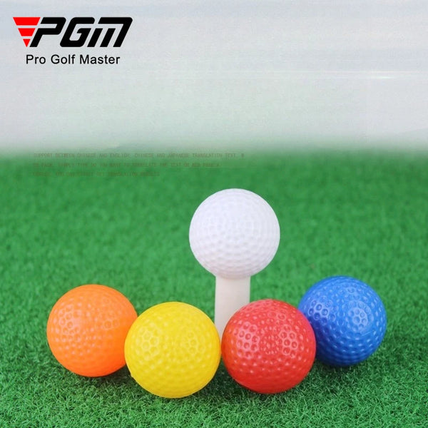 50pcs Golf Balls Indoor Practice Hollow No Hole Toy Ball Random Color TX005