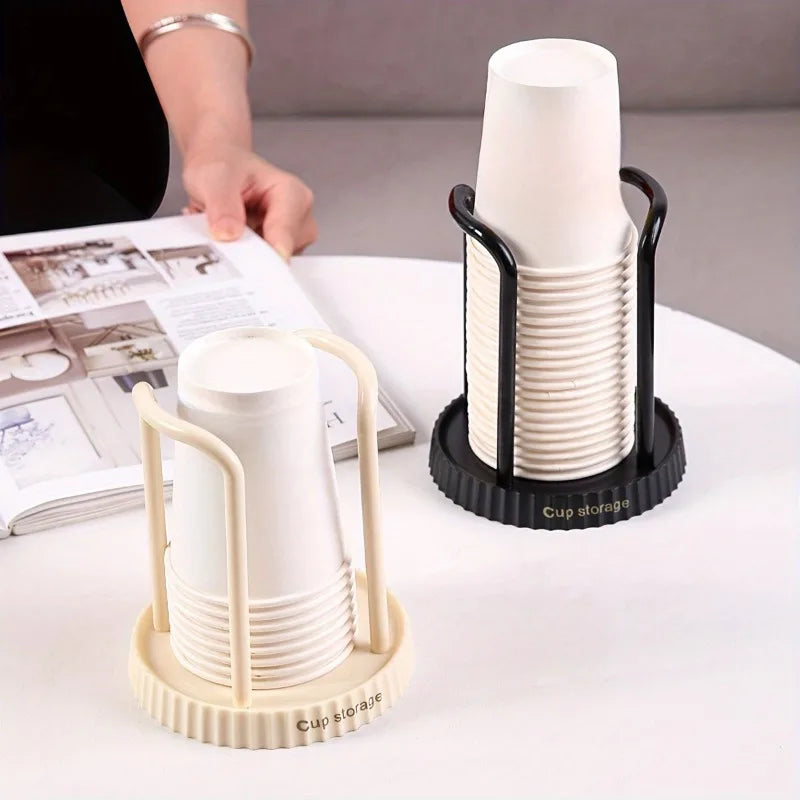 1pc Cup Holder,Multi-Functional Disposable Cup Dispenser for Tea Cup Storage,Home Organizers and Storage,Home Accessories.