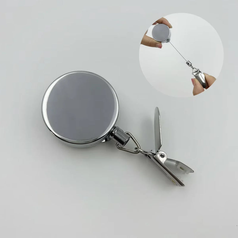 Automatic Retractable Towel Rack, No Punching Self-Adhesive Wall Hanging Towel Holder, Automatic Rebound with Strong Clip