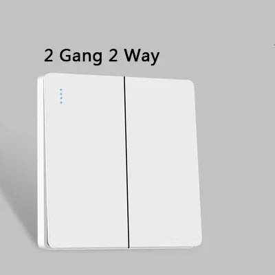 Depoguye White wall power button, international general button light switch, household bedroom switch with socket 220V 86mm*86mm