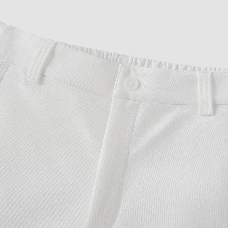 Semir Women Casual Pants Solid Color Loose Fit Curved Leg Partial Elastic Waist Versatile 2026 New Winter Daily Wear