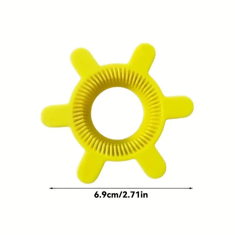 2PCS Manual Plastic Bottle Opener -Easy-To-Grip Rotating CapYellow Gear Shape Design, Suitable for Soda And Beverage Bottles