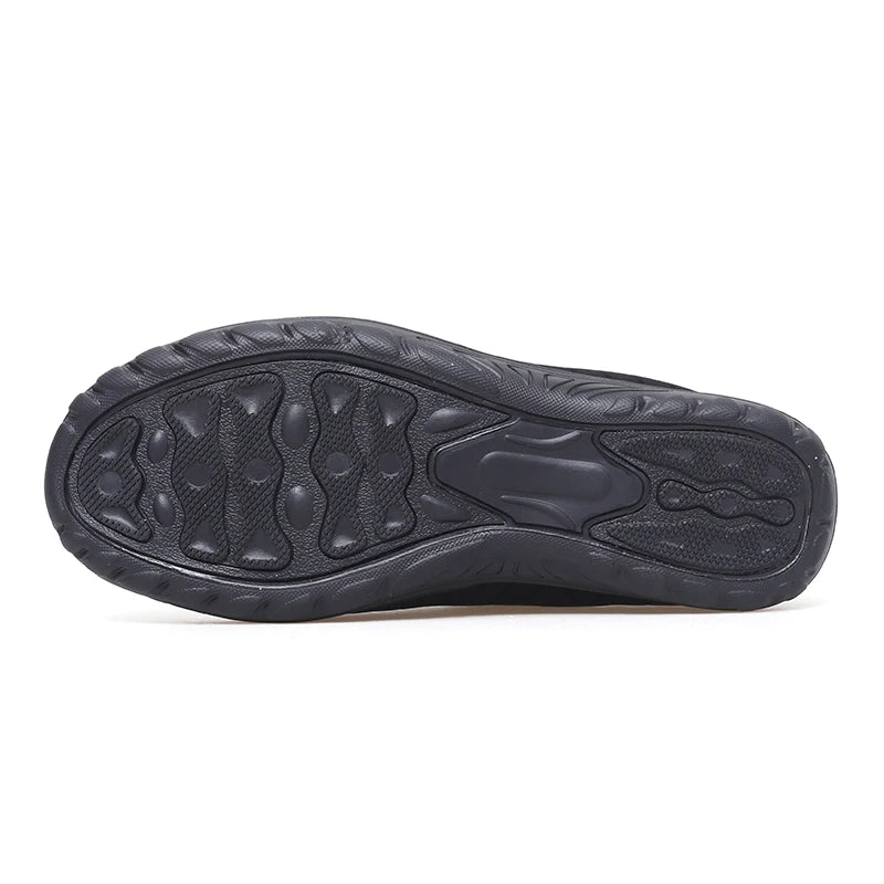 Lightweight Winter Slippers Men Women Indoor Plush Slippers Black Red Warm Home Cotton Shoes Unisex Size 34-44