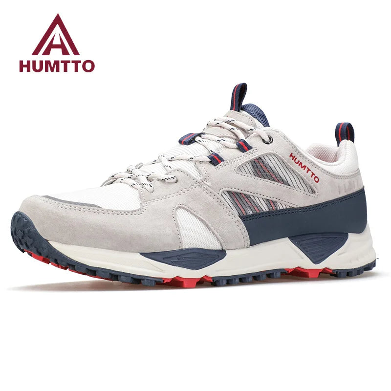 HUMTTO Running Shoes for Men Breathable Men's Sneakers Luxury Designer Sports Shoes Cushioning Black Man Casual Jogging Trainers