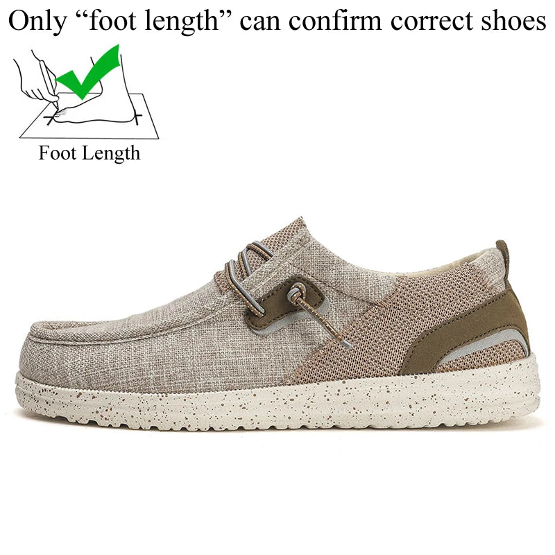 Lightweight Men's Canvas Dude Shoes Casual plus Size 48 49 50 2026 New Dropshipping Available