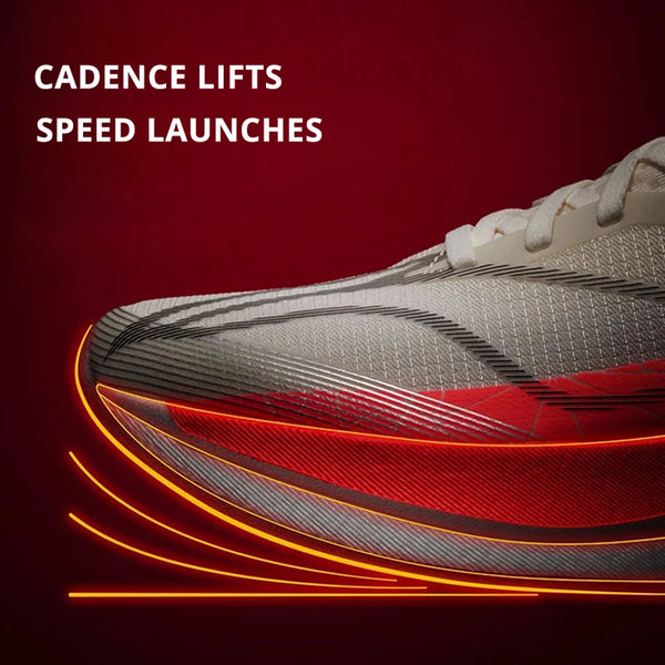 ស្បែកជើងរត់ប្រណាំង Li-Ning សម្រាប់នារី RED HARE 9 PRO BOOM FIBER ស្រាល ឆ្លុះបញ្ចាំងពីពន្លឺ ស្បែកជើងកីឡាហ្វឹកហាត់ LiNing ARPW002