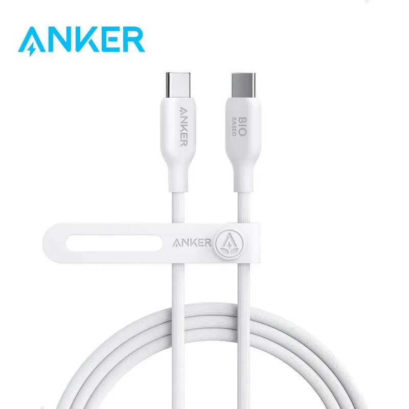 ខ្សែសាកទិន្នន័យ ANKER USB C ទៅ USB C 5A 240W PD ខ្សែសាកលឿនមិនប៉ះពាល់ដល់បរិស្ថាន សម្រាប់ iPhone16 MacBook iPad