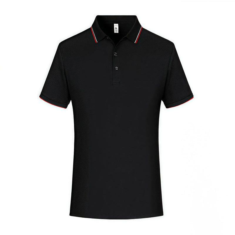 Ice Silk Polo Shirt Short Sleeve Turn-down Collar Traceless Breathable Workwear T-shirt Team Clothing Custom Logo Pattern