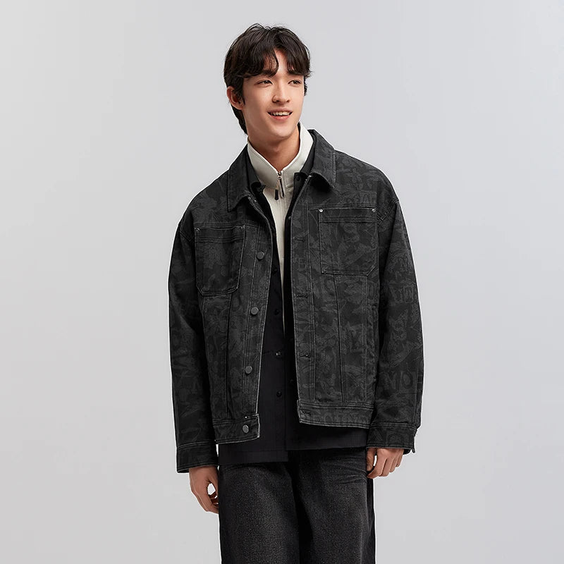 Semir Cotton Jacket Brushed Fabric Workwear Men 2025 Spring Fashion Style Comfortable Casual Outerwear Basic Long Sleeve