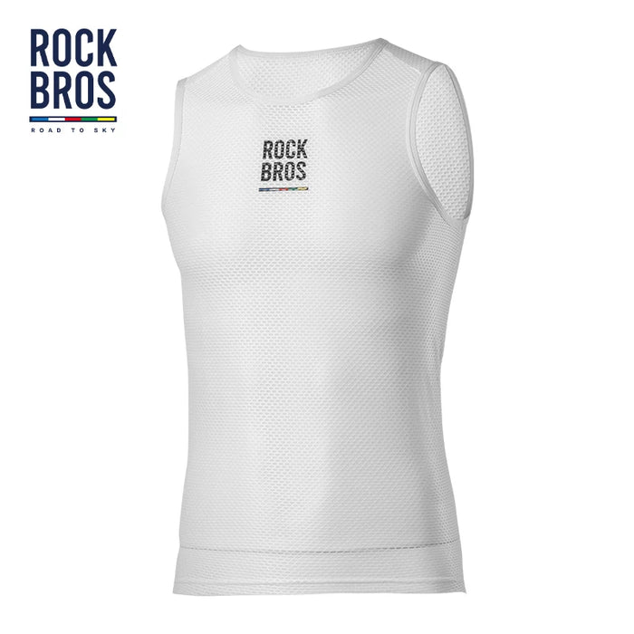 ROCKBROS ROAD TO SKY Summer Cycling Vest Mens Women Comfortable Short Sleeveless Breathable Bike Road MTB Bicycle Clothing Vest White CHINA