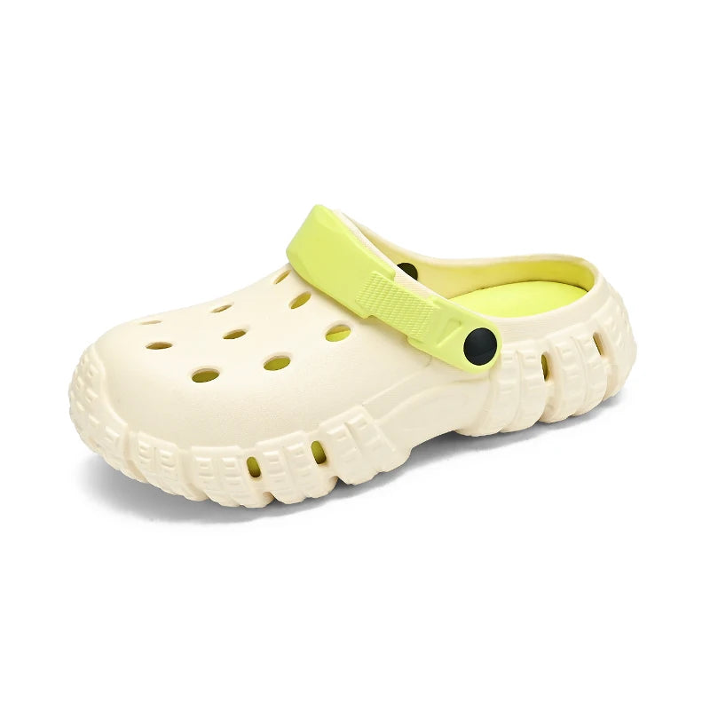 Summer High Quality Soft Clogs Men Thick Soles Sandals Garden Shoes Wide Foot Shoes Size 36-45 Dropshipping