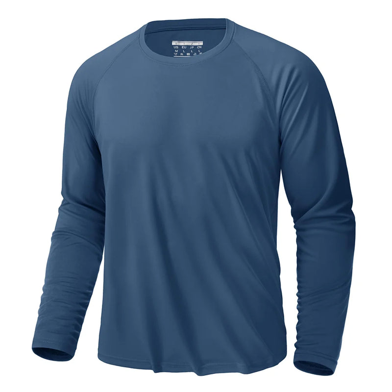 TACVASEN UPF 50+ Sun Protection T-shirts Men's Quick Dry Long Sleeve Athlectic T Shirts Performance Sports T-shirts Tee Tops