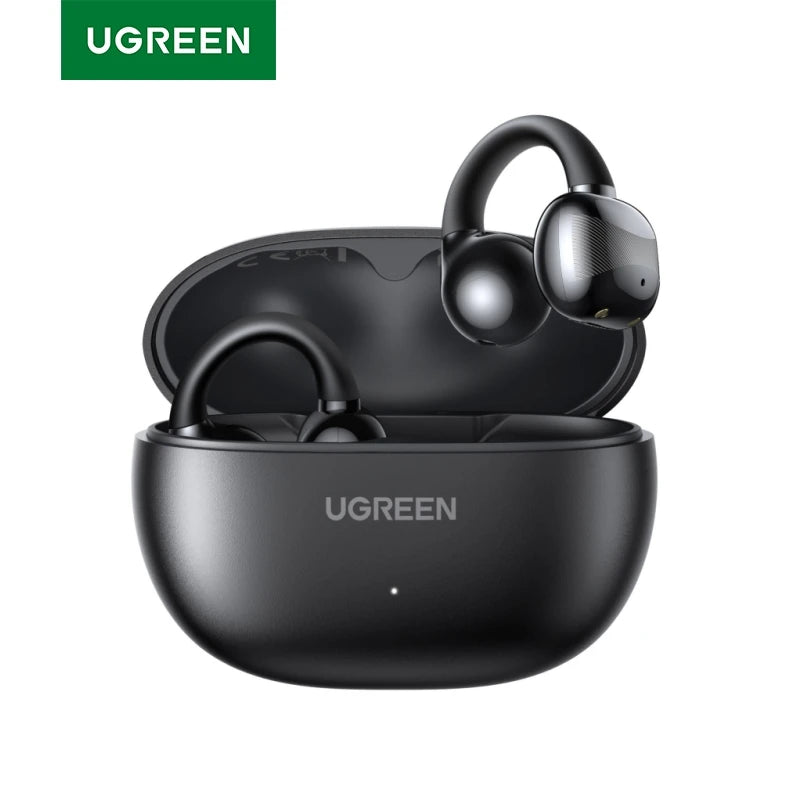 Open Ear Clip Wireless Earphones Bluetooth Earbuds Sports Headphones 30H AI Call Noise Cancellation Playtime