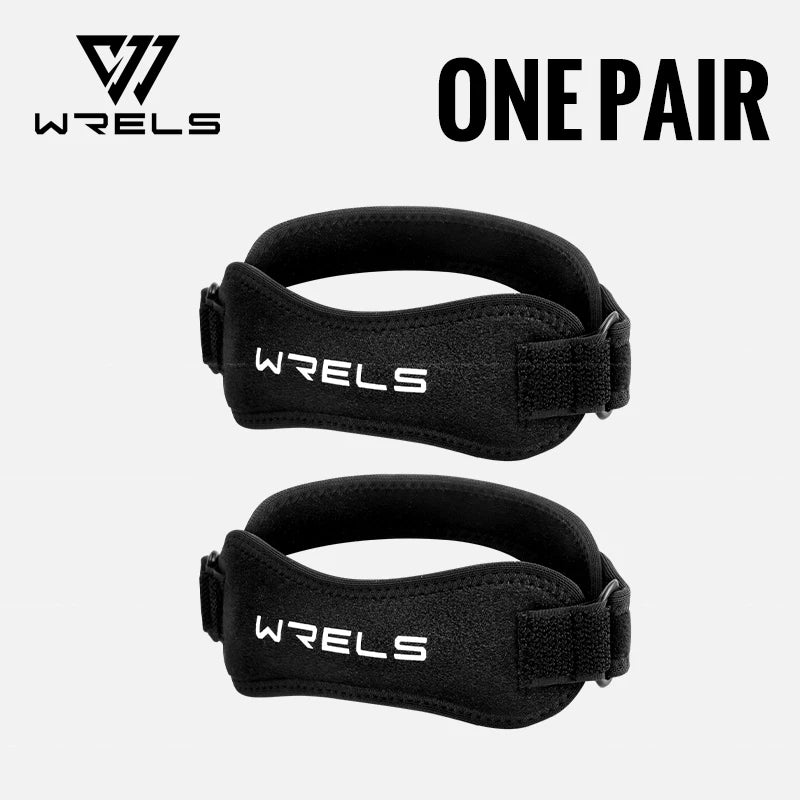 WRELS Sports Patella Strap Knee Brace Support Professional Basketball Adjustable Compression Thick Patellar Tendon Support Strap