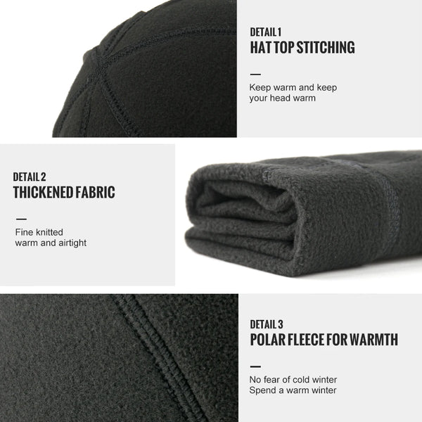 WRELS Winter Running Hats Windproof Warmer Sport Bonnet Sweat Absorption Quick Drying Warm Ear Protection Sport Cap Running Hat