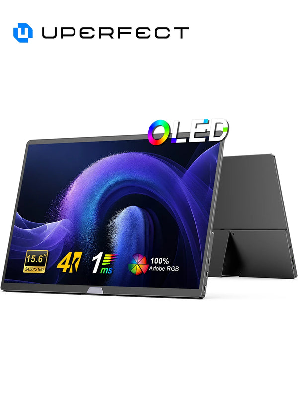 ម៉ូនីទ័រចល័ត UPERFECT UColor O2 Pure ទំហំ 15.6 អ៊ីញ 4K 3456*2160P 100% DCI-P3 500Nits សម្រាប់ការិយាល័យ សម្រាប់កុំព្យូទ័រ កុំព្យូទ័រយួរដៃ ទូរស័ព្ទ XBox PS5