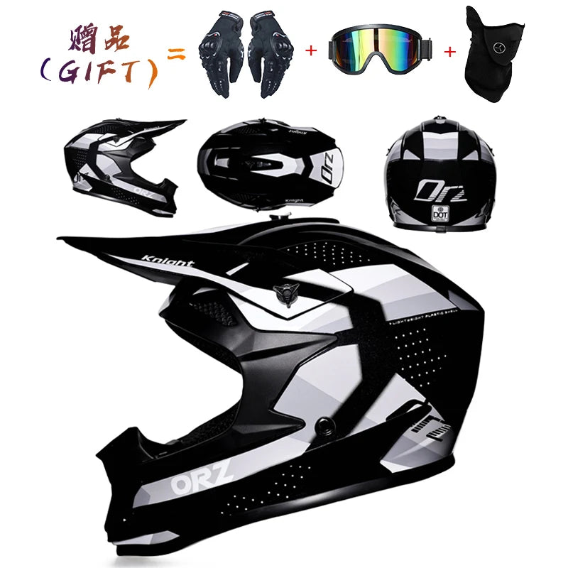 Motorcycle helmet motorcross off-road helmets ATV Dirtbike downhill racing helmet DOT capacete Bicycle DH speed reduction