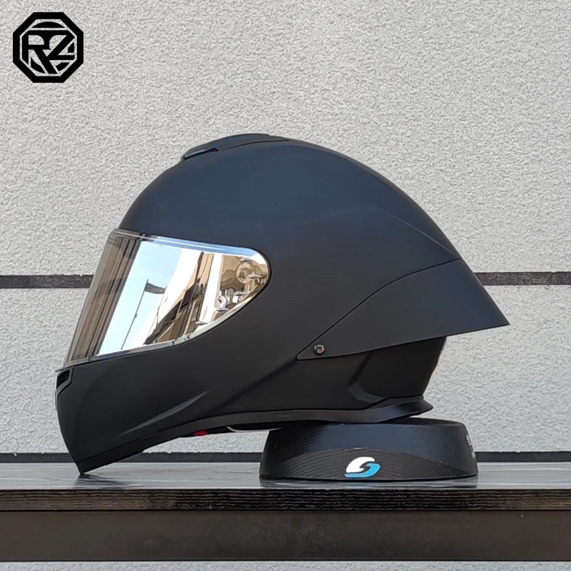ORZ Motorcycle Helmet with Customized Large Rear Wing Full Face Adult Racing Capacetes de Moto DOT Approved