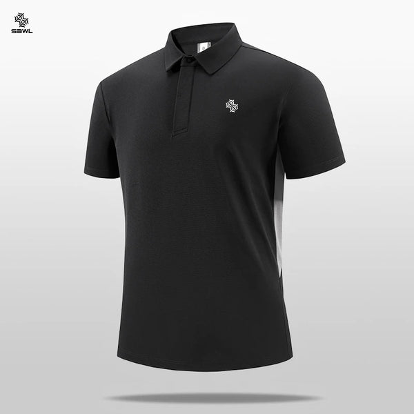 SBWL Men's Fashion 7 Color Business Leisure High Quality POLO Shirt Outdoor Golf Equestrian Sports Short Sleeve POLO T-Shirt Top