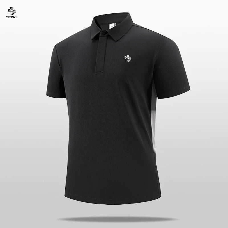 SBWL Men's Fashion 7 Color Business Leisure High Quality POLO Shirt Outdoor Golf Equestrian Sports Short Sleeve POLO T-Shirt Top