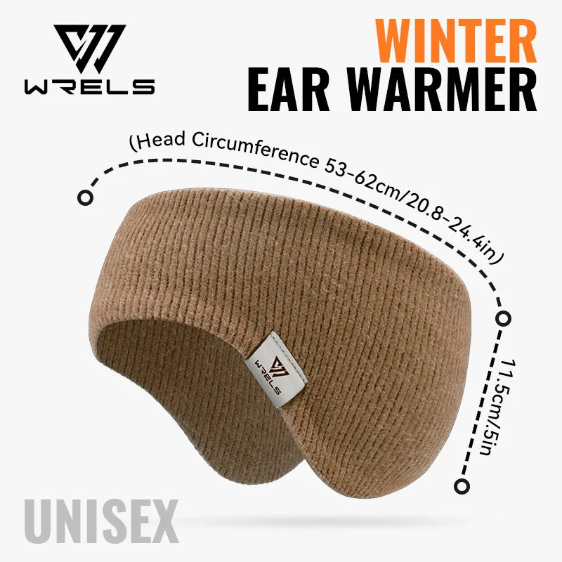 WRELS Fleece Ear Warmers Muffs Headband Ear Muffs Winter Covers for Jogging Running Hiking Cycling Skiing Windproof Earmuffs