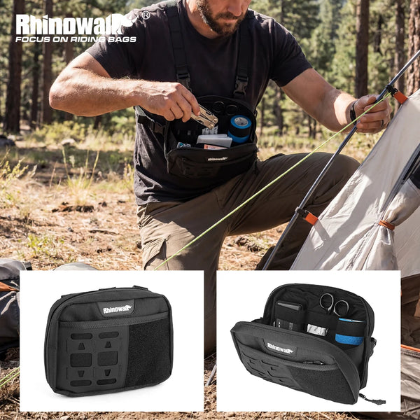 កាបូបស្ពាយម៉ូតូ Rhinowalk កាបូបស្ពាយចំហៀង កាបូបស្ពាយចំហៀងសម្រាប់ជិះកង់ក្រៅផ្ទះ កាបូបស្ពាយសម្រាប់ទុកដាក់គ្រឿងបន្ថែមសម្រាប់ម៉ូតូ