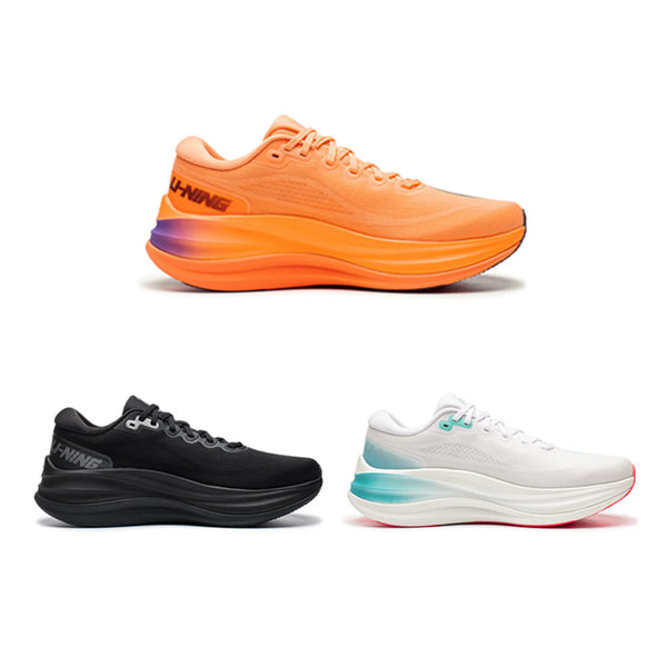 ស្បែកជើងរត់បុរស Li-Ning YUEYING 6 PRO Optimized Cushion ជាមួយប្រអប់ម្រាមជើងធំទូលាយ SUPER BOOM ស្បែកជើងប៉ាតាស្រាលឆ្លុះបញ្ចាំង LiNing ARHW015