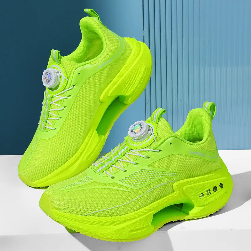 Unisex Running Shoes for Men Women Summer Breathable Mesh Sneakers Anti Slip Soft Sole Flat Walking Shoes Trendy Tennis Shoes