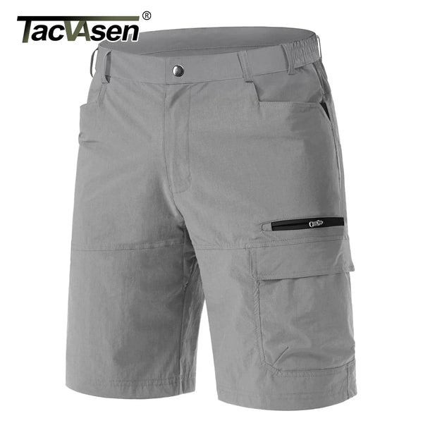 TACVASEN Hiking Cargo Shorts Mens Lightweight Quick-Dry Water-resistant Short Pants with Multiple-pockets Summer Shorts for Men