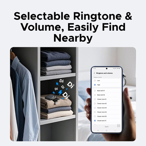 UGREEN 2-Pack Bluetooth Tracker Tags Work with Samsung SmartThings APP (Samsung Only), 550-Days Playtime Item Finder Smart Tag