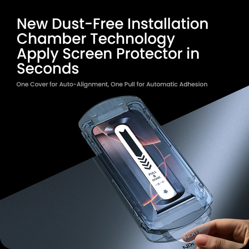 NILLKIN For iPhone 16 Pro Max Screen Protector H+Pro AR Clear 3D Tempered Glass Film for iPhone 16 Pro Glass Film With Tool