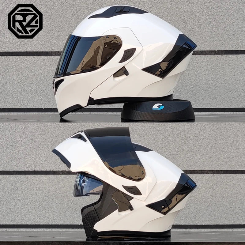 2025 ORZ Latest Motorcycle Helmet Dual Lens Modular Flip Helmet Casco para Motos Off road Racing Helmet Capacetes de Moto