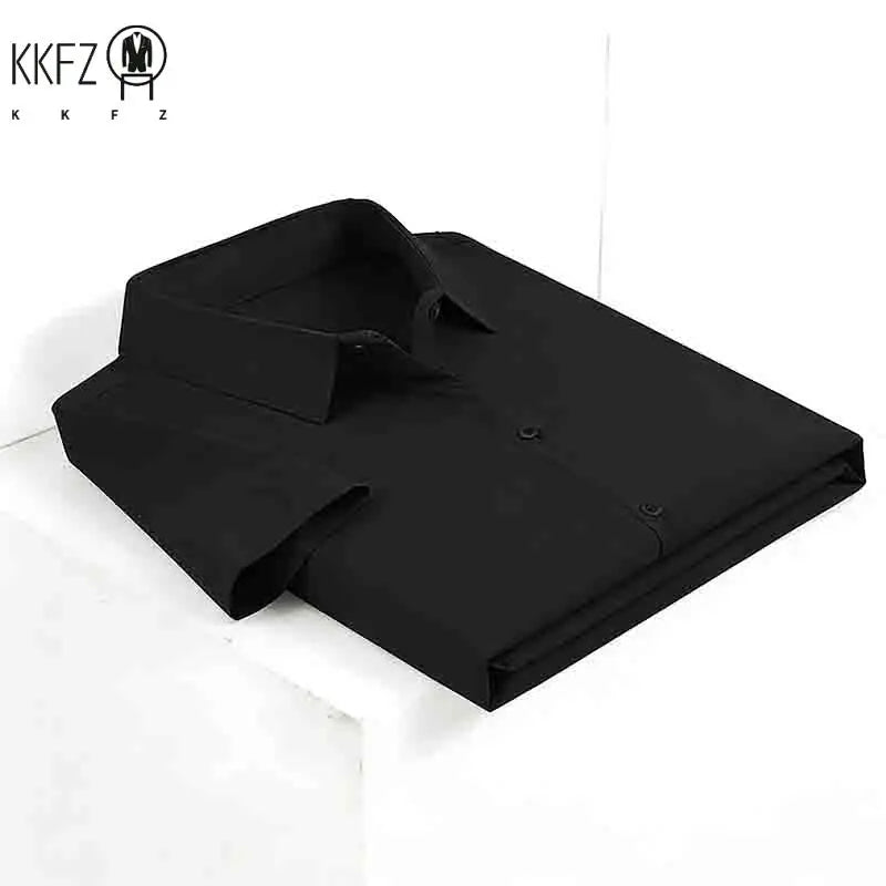 2026 New Men's Breathable Navy Blue Short Sleeve Shirt Summer Casual Button Up Top for Daily Commute