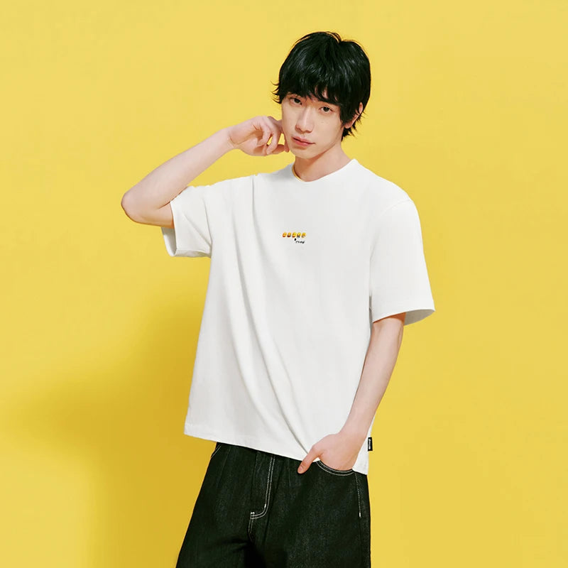 Semir Men Tshirt Cotton Fun Print Knit Short Sleeve 2026 New Arrival Casual Fashion Soft Daily Top Wear