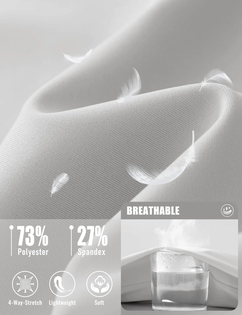 TACVASEN Men's Lightweight Joggers Stretch Tapered Sweatpants Zipper Pockets Sport Bottoms Workout Gym Running Athletic Pants