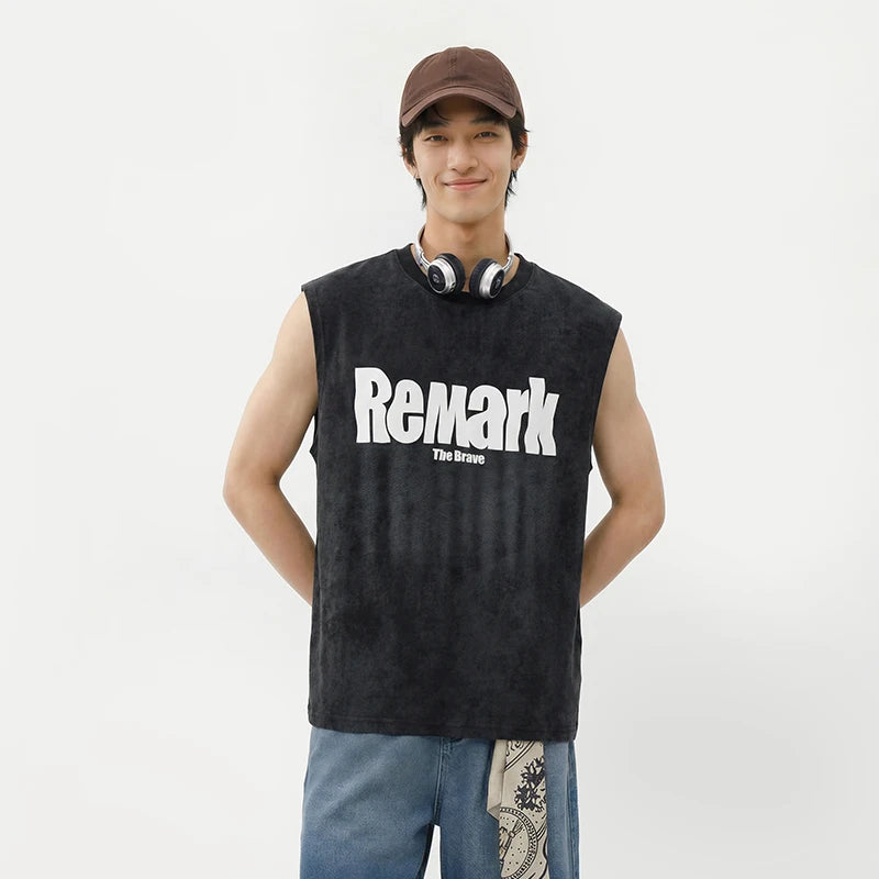 Semir Mens Vest 2026 American Style Sleeveless Sports Basketball Jersey Letter Printed Casual Soft
